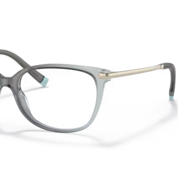 Tiffany & Co TF2221 8346 52 Green Gradient Milky Pale Gold Eyeglasses 2221